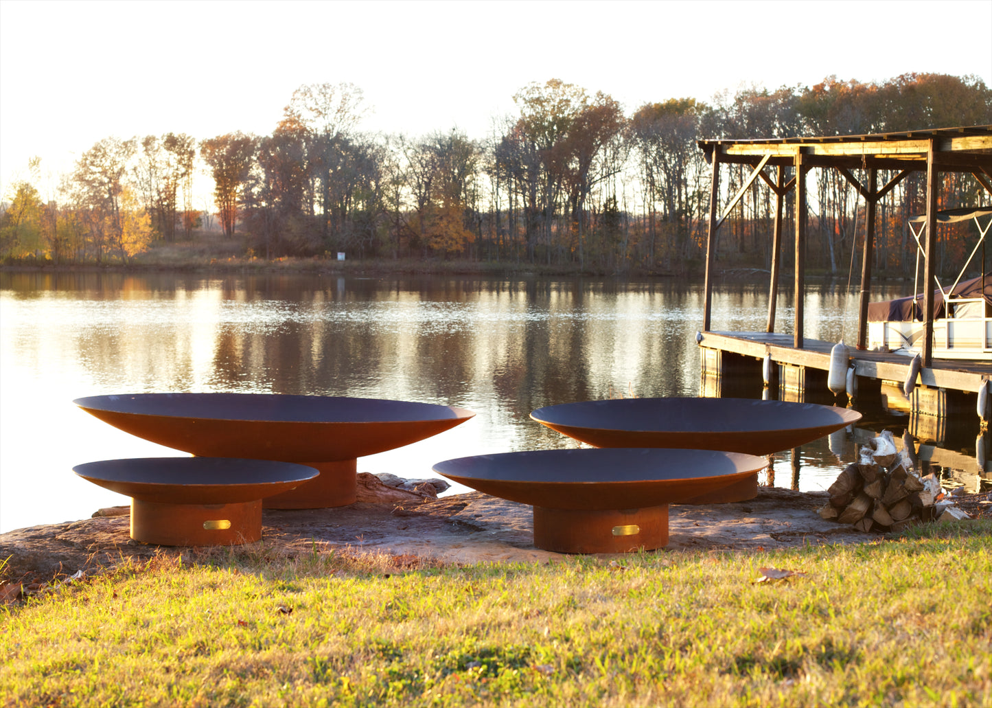 Asia Series Custom Fire Pit – Handcrafted Low-Profile Oriental Design for Outdoor Living