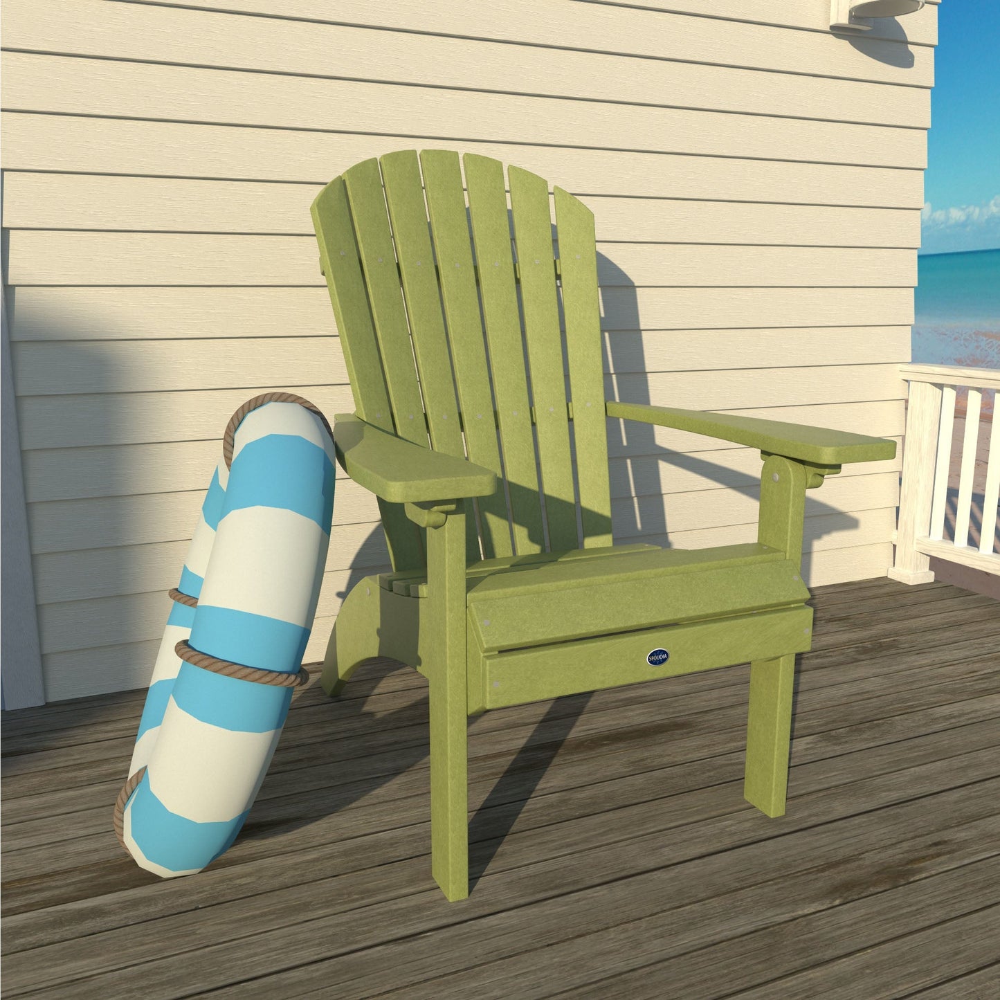Sunrise Coast Waterfall Comfort Height Adirondack Chair