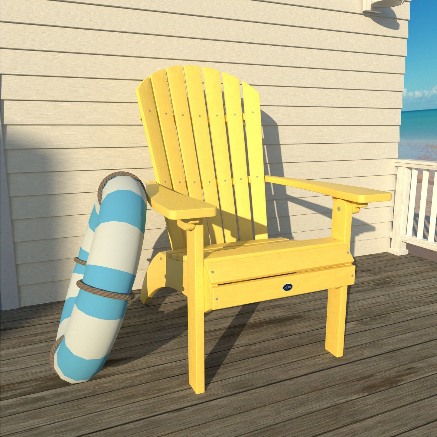 Sunrise Coast Waterfall Comfort Height Adirondack Chair