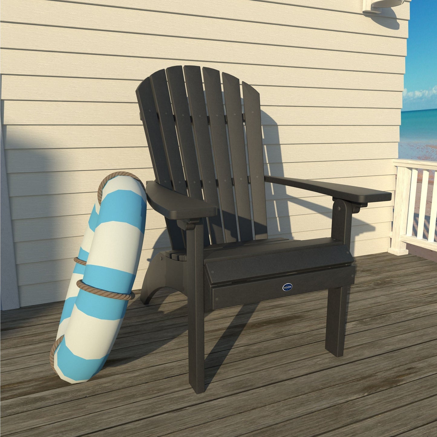 Sunrise Coast Waterfall Comfort Height Adirondack Chair