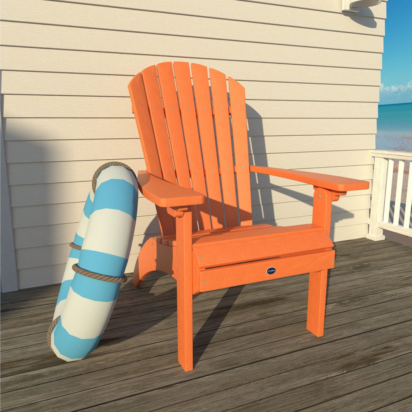 Sunrise Coast Waterfall Comfort Height Adirondack Chair
