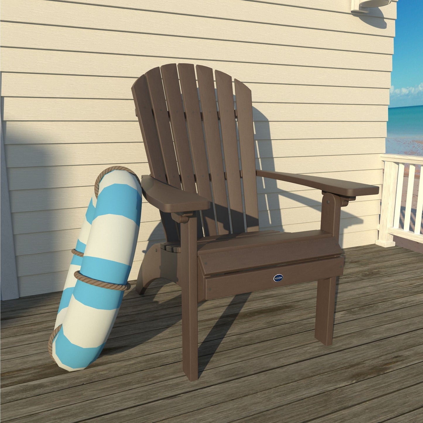 Sunrise Coast Waterfall Comfort Height Adirondack Chair